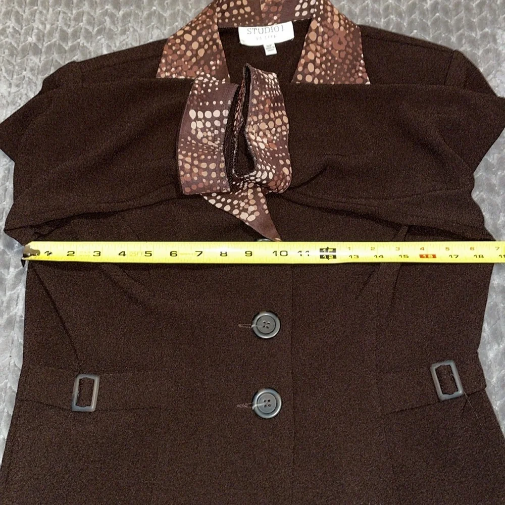 Lot of 2 Studio I brown blazers.  Size 12/12P.‎